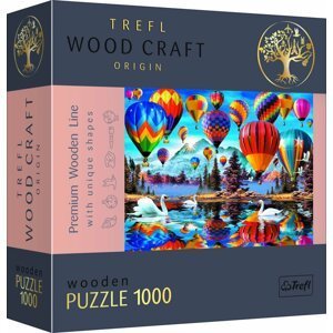 Trefl Wood Craft Origin Puzzle Barevné balóny 1000 dílků - Trigano