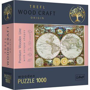 Trefl Wood Craft Origin Puzzle Antická mapa světa 1000 dílků - dřevěné - Trigano