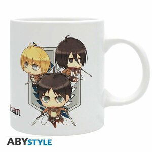 Attack on Titan Keramický hrnek 320 ml - Chibi Trio