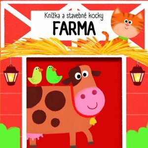 Knižka a stavebné kocky Farma