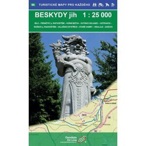 Beskydy -  jih 1:25 000 / 98 Turistické mapy pro každého