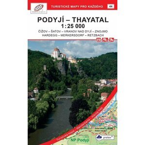 Podyjí - Thayatal 1:25 000, národní parky / 44 Turistické mapy pro každého