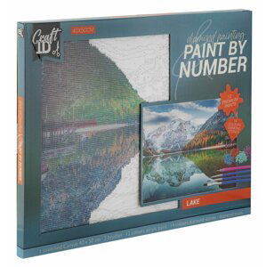 Diamantové malování + malování podle čísel - Jezero 40x50  cm - Rolly Kid