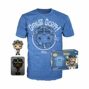 Funko POP & Tee: Back To The Future - Doctor w/Helmet (velikost trička L)