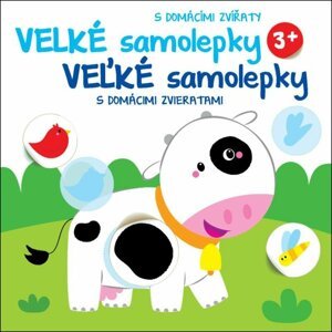 Velké samolepky s domácími zvířaty Kravička / Veľké samolepky s domácimi zvieratami Kravička, 2.  vydání