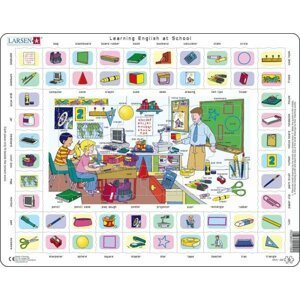 Puzzle Learning English at School