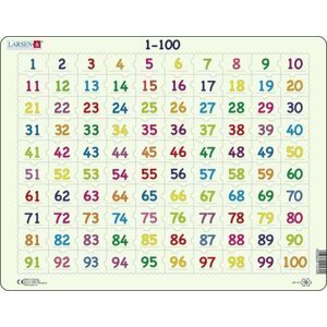Puzzle Poznej číslice 1-100