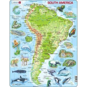 Puzzle South America Topographic Map