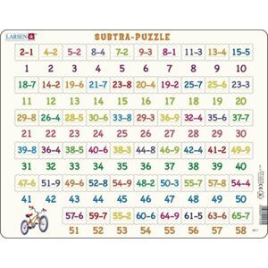 Puzzle Odčítání 1-65
