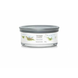 YANKEE CANDLE Clean Cotton svíčka 340g / 5 knotů (Signature tumbler střední )