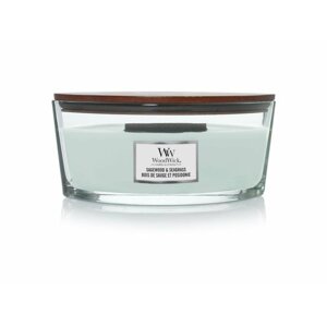 WoodWick Sagewood & Seagrass svíčka 453,6g / loď