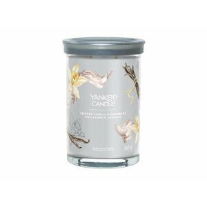 YANKEE CANDLE Smoked Vanilla & Cashmere svíčka 567g / 2 knoty (Signature tumbler velký )