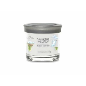 YANKEE CANDLE Clean Cotton svíčka 121g (Signature tumbler malý )