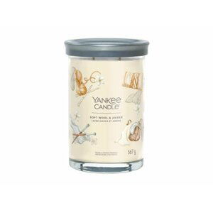 YANKEE CANDLE Soft Wool & Amber svíčka 567g / 2 knoty (Signature tumbler velký )