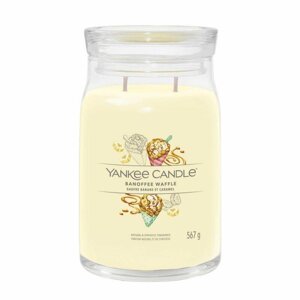 YANKEE CANDLE Banoffee Waffle svíčka 567g / 2 knoty (Signature velký)