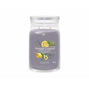 YANKEE CANDLE Black Tea & Lemon svíčka 567g / 2 knoty (Signature velký)