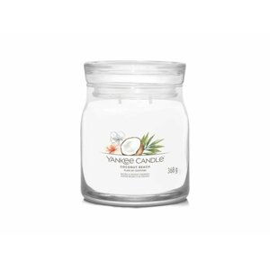 YANKEE CANDLE Coconut Beach svíčka 368g / 2 knoty (Signature střední)