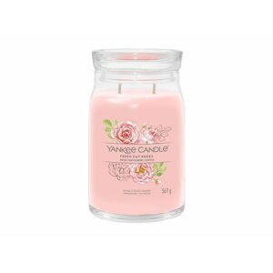 YANKEE CANDLE Fresh Cut Roses svíčka 567g / 2 knoty (Signature velký)