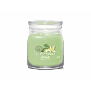 YANKEE CANDLE Vanilla Lime svíčka 368g / 2 knoty (Signature střední)