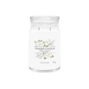 YANKEE CANDLE White Gardenia svíčka 567g / 2 knoty (Signature velký)