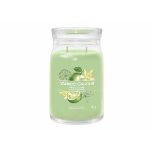 YANKEE CANDLE Vanilla Lime svíčka 567g / 2 knoty (Signature velký)