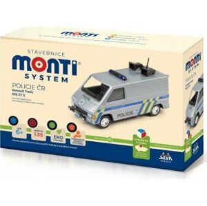 Stavebnice Monti System MS 27,5 Policie ČR Renault Trafic 1:35 v krabici 22x15x6cm