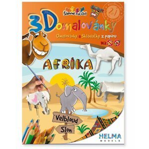 3D omalovánka A4 - SET Afrika