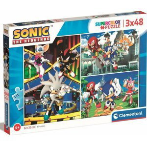 Clementoni Puzzle Sonic 3x48 dílků - Clementoni