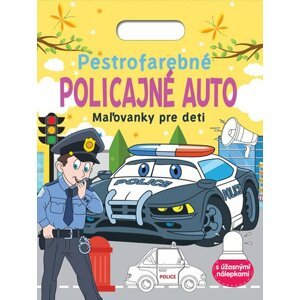 Pestrofarebné policajné auto