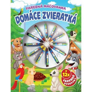 Domáce zvieratká Farebná omaľovanka