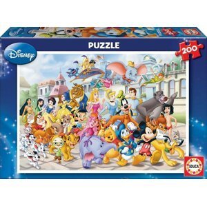 Puzzle Průvod postaviček Disney 200 dílků