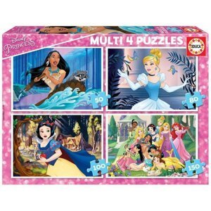Puzzle Disney princezny 4v1 (50,80,100,150 dílků)