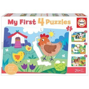Moje první puzzle Maminky a mláďátka 4v1 (5,6,7,8 dílků)