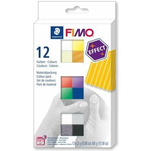 FIMO sada 12 barev x 25 g - Efekt
