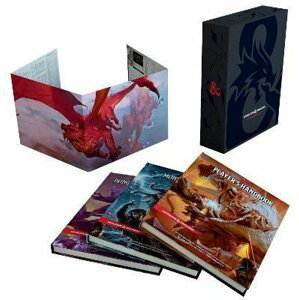 Dungeons & Dragons Core Rulebooks Gift Set (Special Foil Covers Edition with Slipcase, Player´s Handbook, Dungeon Master´s Guide, Monster Manual, DM Screen) - RPG Team Wizards