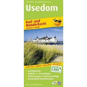 Usedom 1:60 000 / cyklistická a turistická mapa