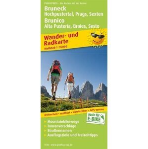 Bruneck, Hochpustertal, Braies, Sesto / Brunico, Alta Pusteria, Braies, Sesto 1:35 000 / turistická a cykloturistická mapa