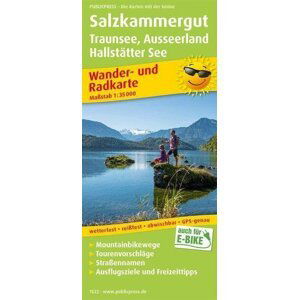 Solná komora, Traunsee, Ausseerland, Hallstätter See 1:35 000 / turistická a cykloturistická mapa