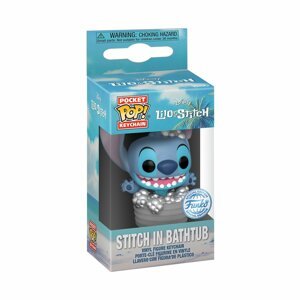 Funko POP Keychain: Disney - Stitch in bathtub