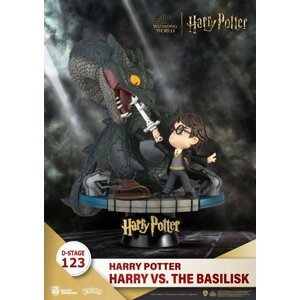 Harry Potter D-Stage diorama - Harry vs bazilišek 16 cm (Beast Kingdom)