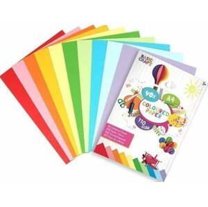 Basic Craft Sada barevných papírů A4 / 40 listů, 110g - Rolly Kid