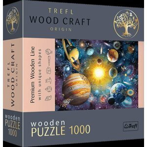 Trefl Wood Craft Origin Puzzle Cesta sluneční soustavou 1000 dílků