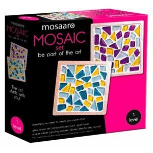 MOSAARO Sada na výrobu mozaiky - Podtácek čtvercový 2 ks