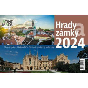 Kalendář 2024 Hrady a zámky, stolní, týdenní, 225 x 150 mm