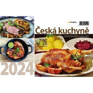 Kalendář 2024 Česká kuchyně, stolní, týdenní, 225 x 150 mm