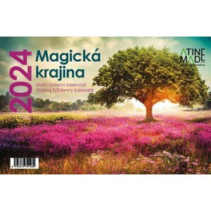 Kalendář 2024 Magická krajina, stolní, týdenní, 225 x 150 mm