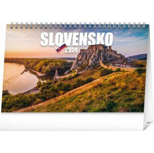 Stolový kalendár Slovensko 2024, 23,1 × 14,5 cm
