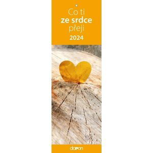 Kalendář záložkový 2024 - Co ti ze srdce přeji