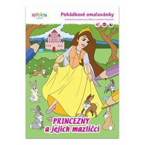 Princezny a jejich mazlíčci - Pohádkové omalovánky - Valentina Montevecchi