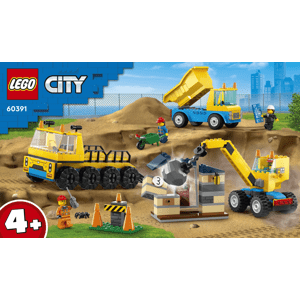 LEGO® City 60391 Vozidla ze stavby a demoliční koule - LEGO® City